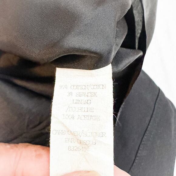 Cynthia Steffe Pleated Front Black Pencil Skirt Size 6 - Picture 4 of 6